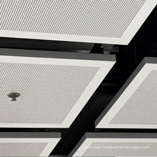 Aluminum Ceiling Panels Baffle Clip-in Strip Perforated Aluminium Metal Linear Suspended Acoustic Panel interior decoration